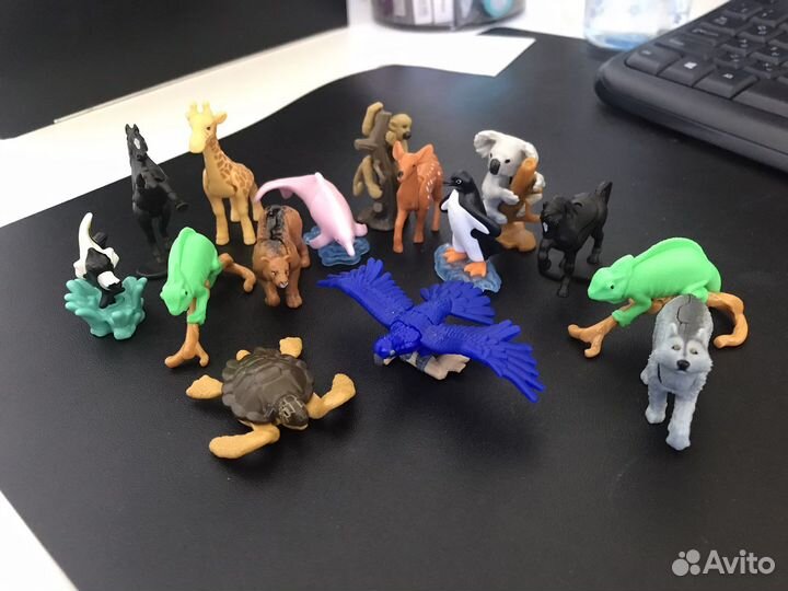 Игрушки из киндер сюрприза. Животные. Natoons