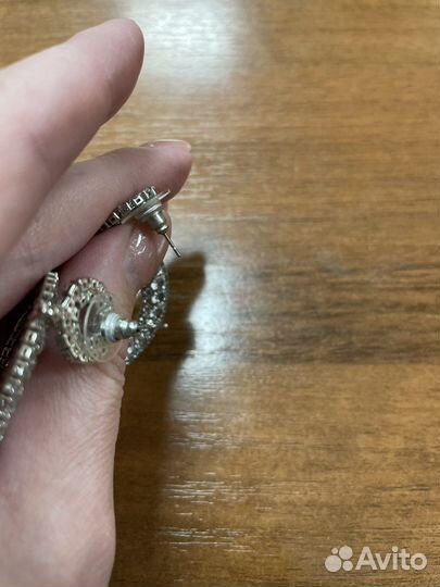 Серьги бижутерия длинные праздничные