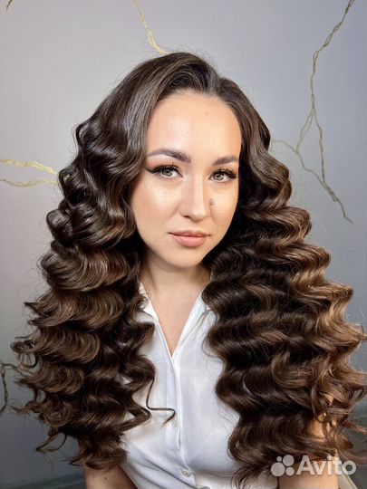 Образ в 4 руки Локоны Причёски Вечерние/Свадебные