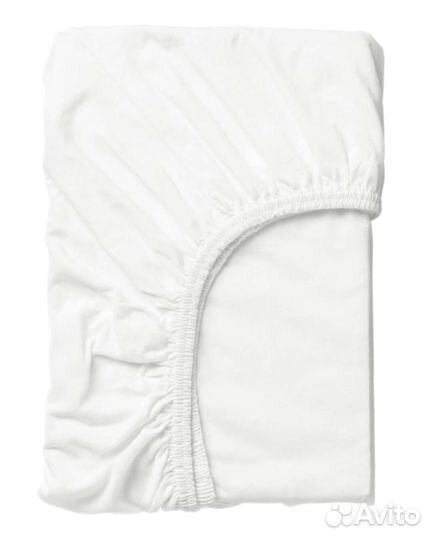 Икеа Простыня натяжная лен, 60х120 см, 2 шт