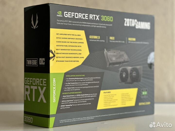Zotac RTX 3060 12GB Twin Edge OC (Гарантия/White)