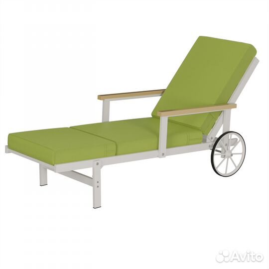 Шезлонг алюминиевый для сада и террасы Skatola