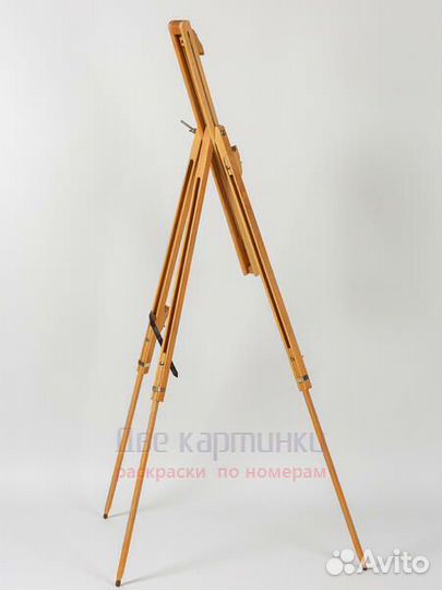 Коробка 12 шт.: Мольберт Две картинки тренога, дер