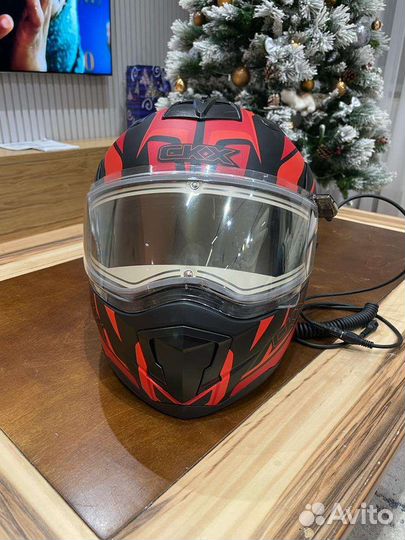 Шлем снегоходный с подогревом визора