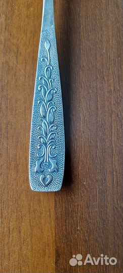 Мельхиоровые с позолотой ложки и вилки