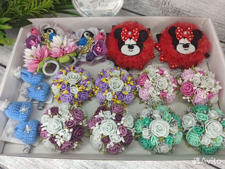 Бантики, броши, заколки, ободки ручной работы