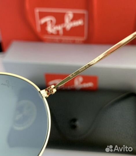 Очки ray ban oval зеленые