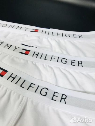 Трусы мужские tommy hilfiger белые хлопок арт.1001