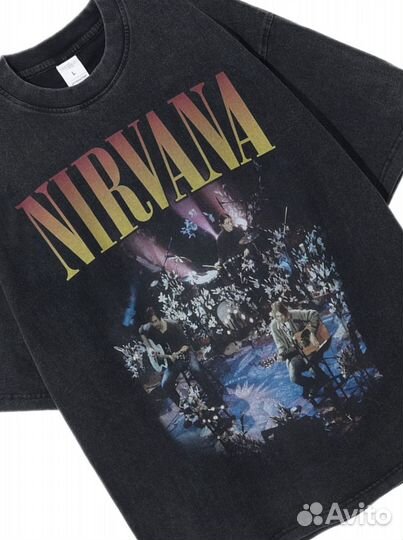 Футболка оверсайз рок группы Nirvana