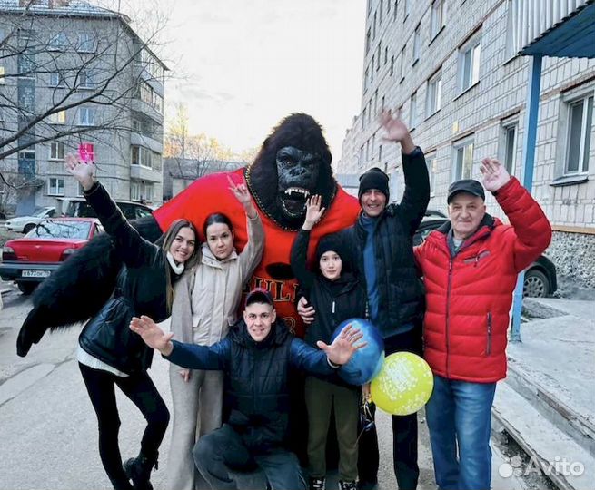 Ростовая кукла Кинг Конг поздравления