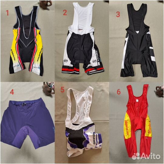 Велошорты, велосипедки, велотайтсы, велоштаны 33шт