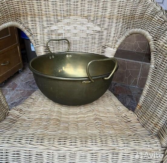 Латунный таз