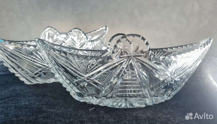 Вазы и салатники хрусталь Богемия