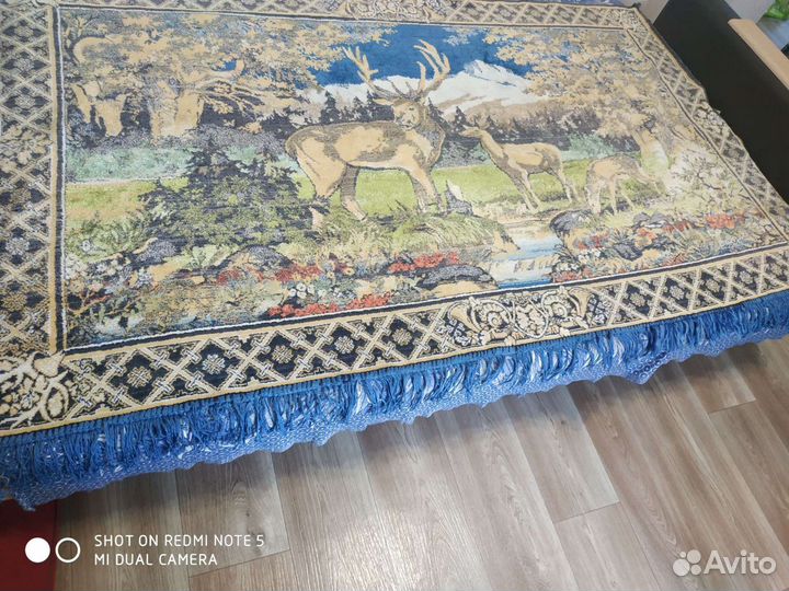 Коврик олени СССР антиквариат