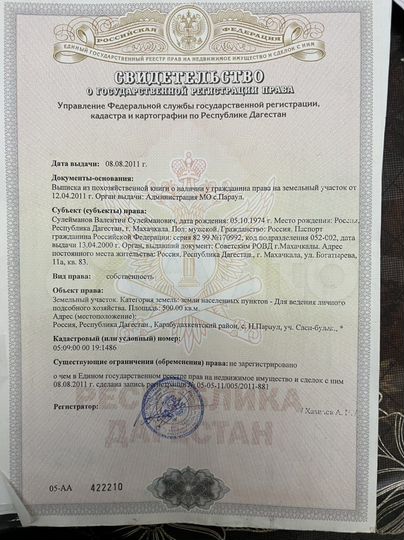 Участок 5 сот. (ИЖС)