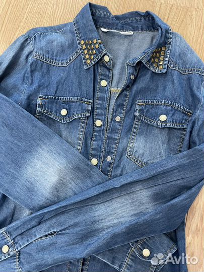Джинсовка джинсовая рубашка