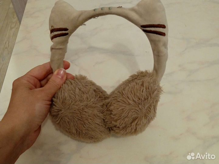Меховые наушники детские