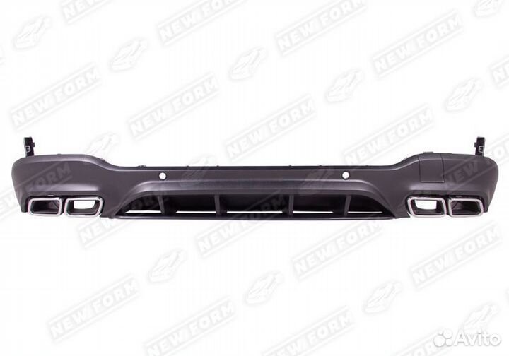 Диффузор насадки 63 AMG черный Mercedes GLC