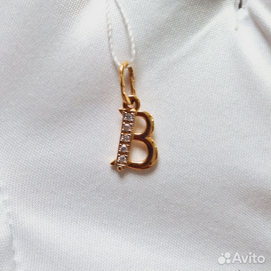 Золотые подвески с Фианитом