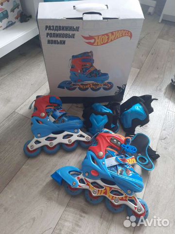 Роликовые коньки детские раздвижные