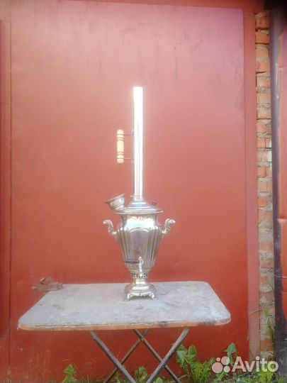 Самовар уголь 5л. Граненная рюмочка