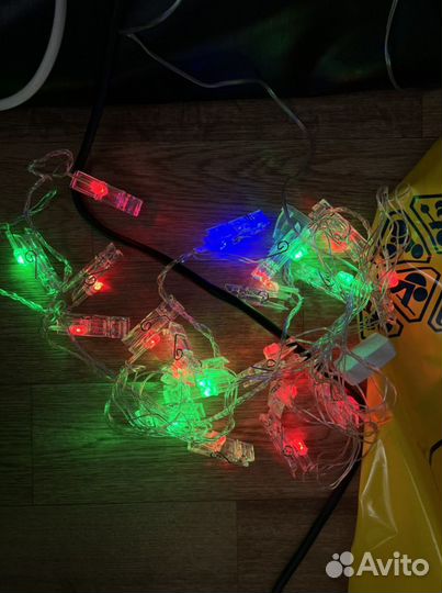 Гирлянда с прищепками