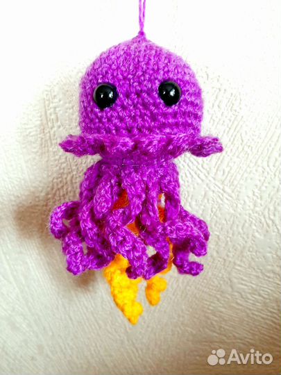 Вязаные игрушки.Морские обитатели рыбка и т.д
