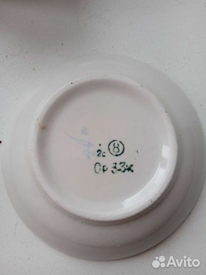 Фарфоровые блюдца СССР