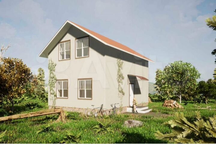 Дом 95 м² на участке 5 сот.