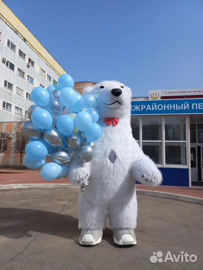 Поздравление Белый Мишка / Аниматор / Чебушастик