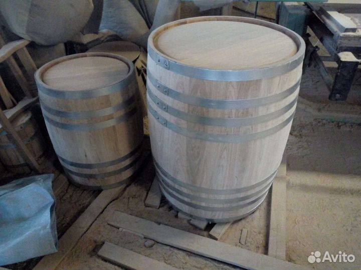 Деревянная бочка дубовая 50 литров