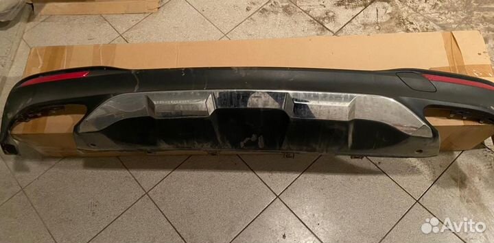 Диффузор на задний бампер w166
