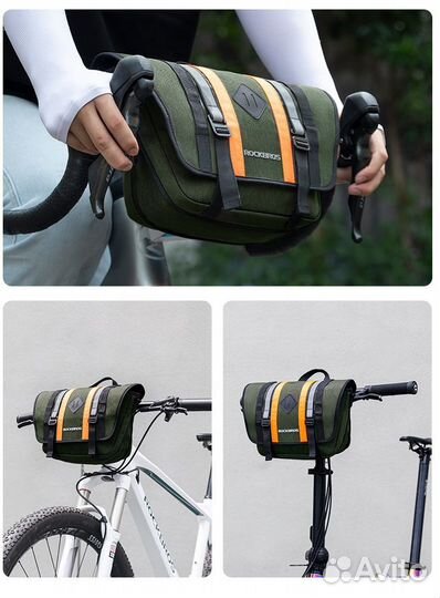 Велосипедная сумка на руль rockbros W004. 4 л