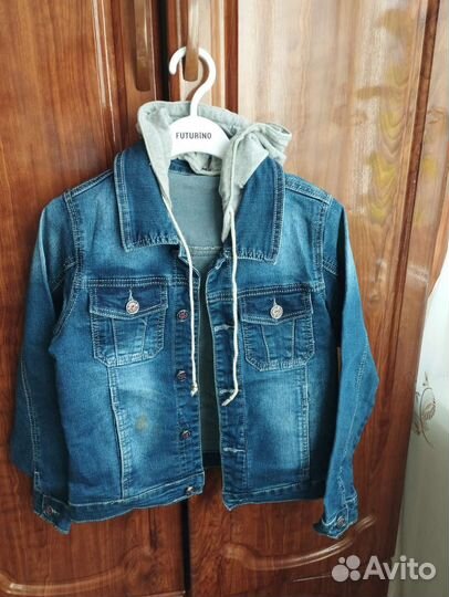 Куртка джинсовая рост 128. Кофта рост 116