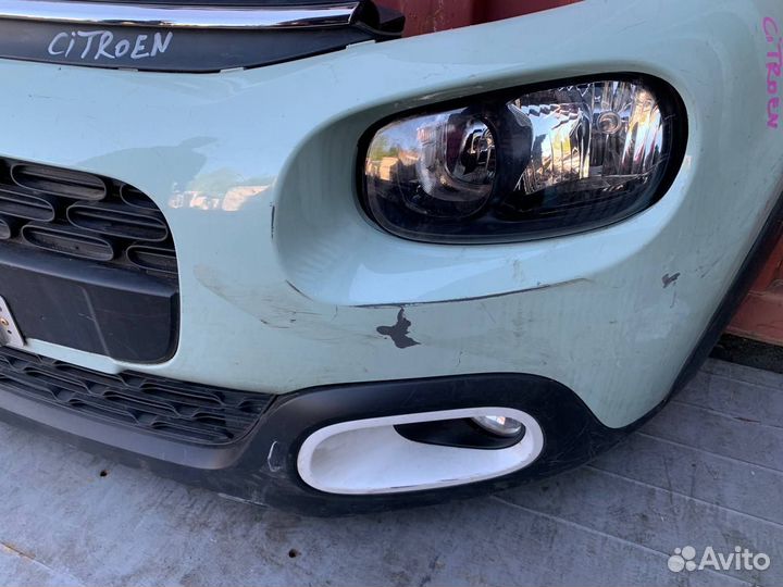 Передняя часть Ситроен С3 3 поколения галоген