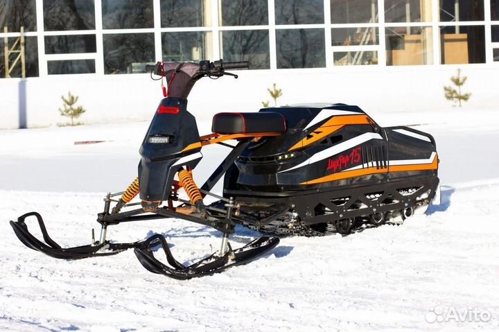 Мотобуксировщик Irbis Мухтар 15 черно-оранжевый