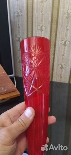 Хрустальный бокал СССР цветной