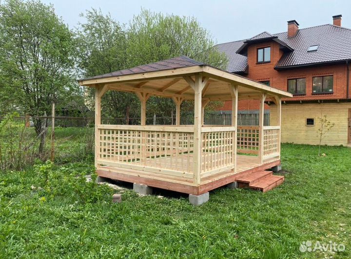 Деревянные беседки