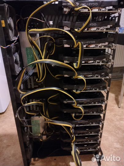 Риг из CMP 30hx в продувном корпусе