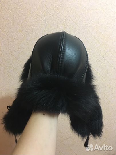 Женская шапка-ушанка натуральная 54р-р торг