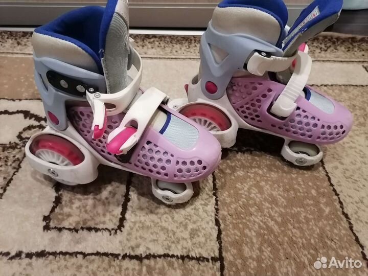Роликовые коньки детские раздвижные