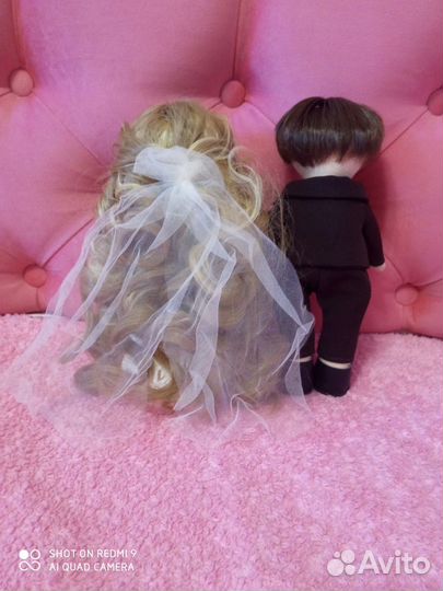 Кукла свадебная пара (ручная работа)