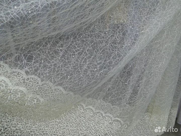 Фатин с вышивкой, готовые комплекты