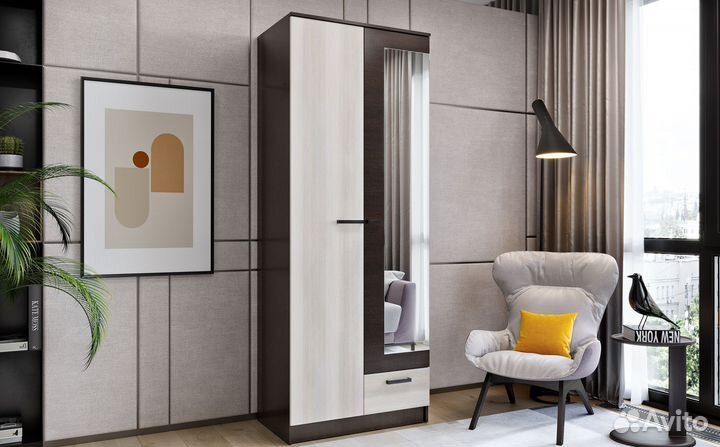 Шкаф распашной Адель 80 см