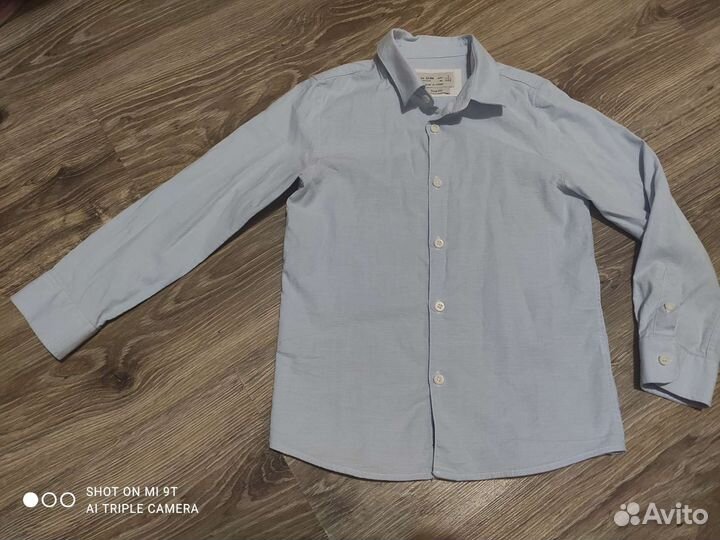 Рубашка zara для мальчика 122