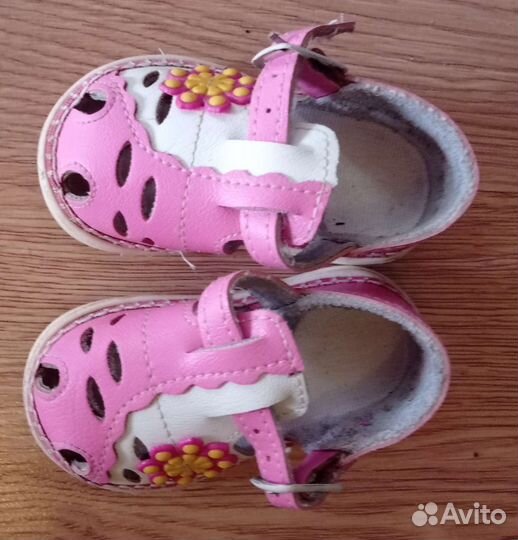 Сандалии для девочки 17 размер, 10.5 см