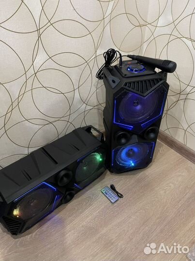 Колонки парные караоке блютуз bt 1777