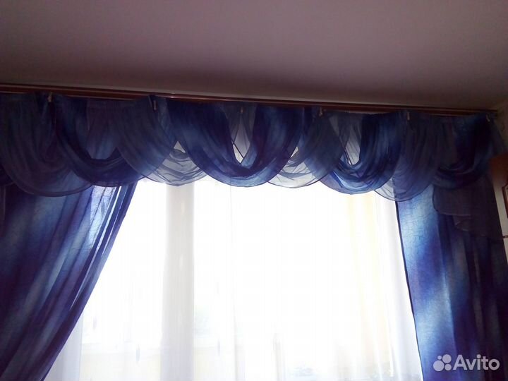 Шторы с ламбрекеном комплект