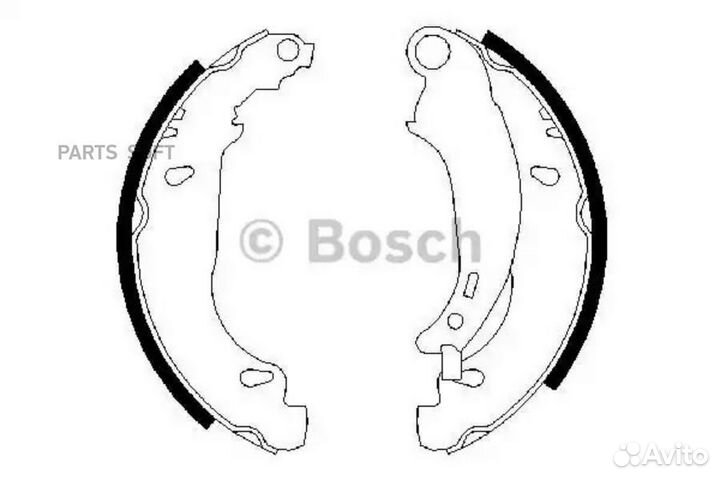 Bosch 0986487568 0 986 487 568 колодки барабанные\