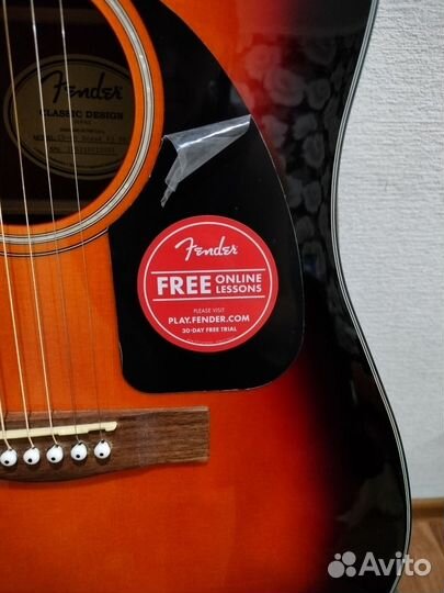 Акустическая гитара fender
